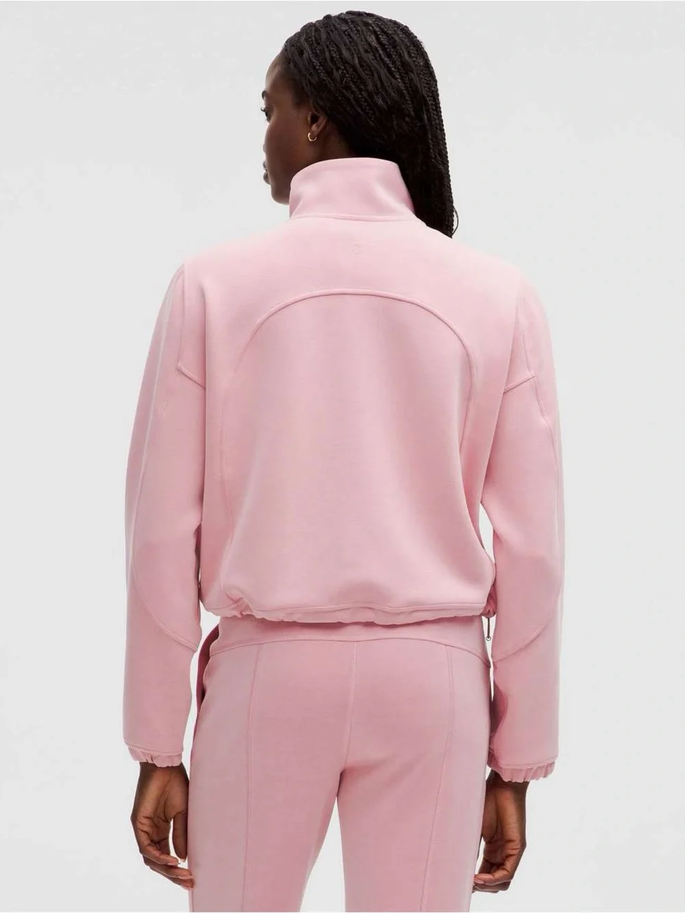 Lululemon Brushed Softstreme Half Zip in Pink Tide Size 10